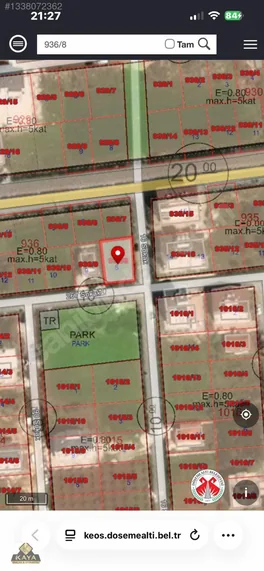 Vali Konakları Yakını 339 M2 5.300.000 0.80 Emsal — fotoğraf 2