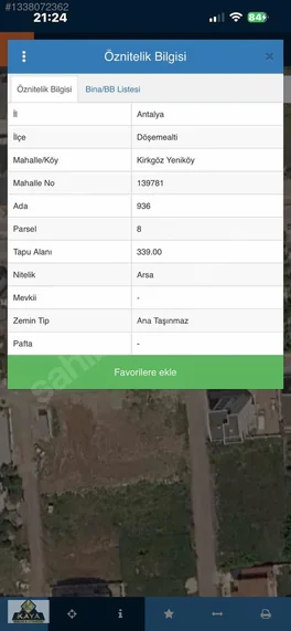 Vali Konakları Yakını 339 M2 5.300.000 0.80 Emsal — fotoğraf 8